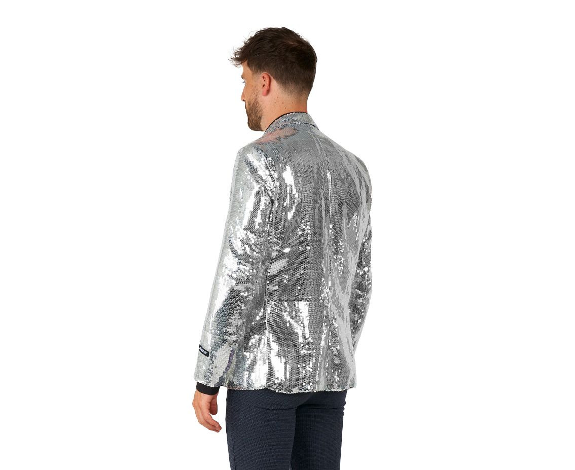 Jacket Sequins Silver, size 44/46 (S)